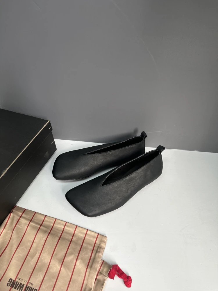 Maison Margiela Tabi Loafers Black Leather Shoes - 13