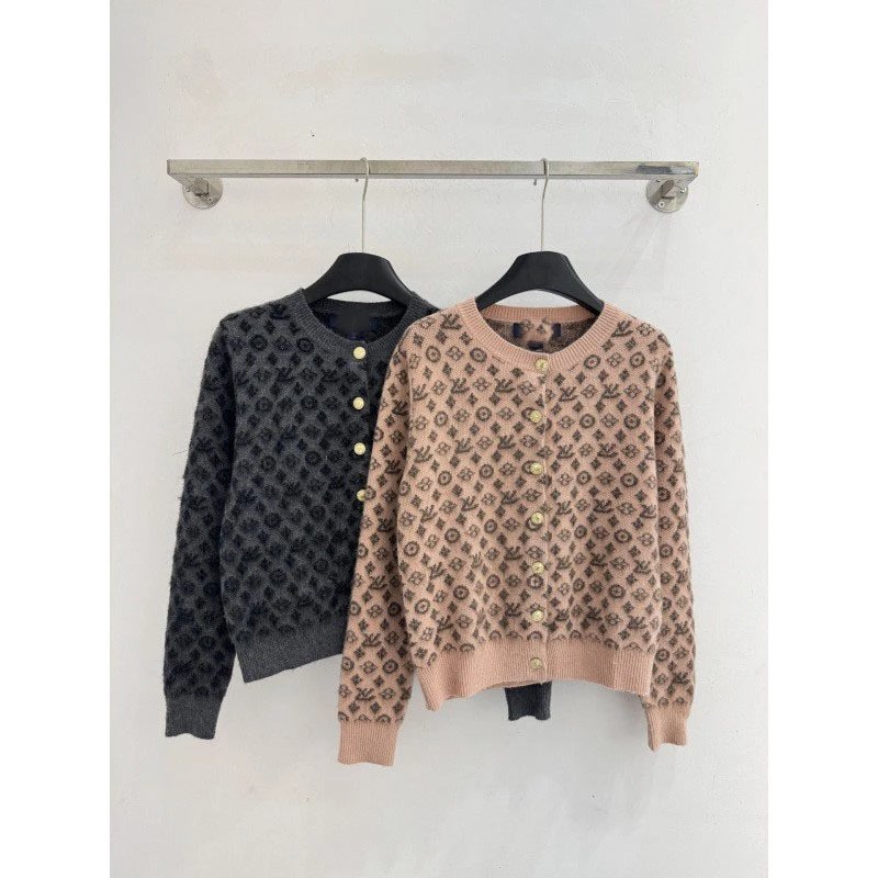 Louis Vuitton Monogram Knit Cardigan Beige - 5