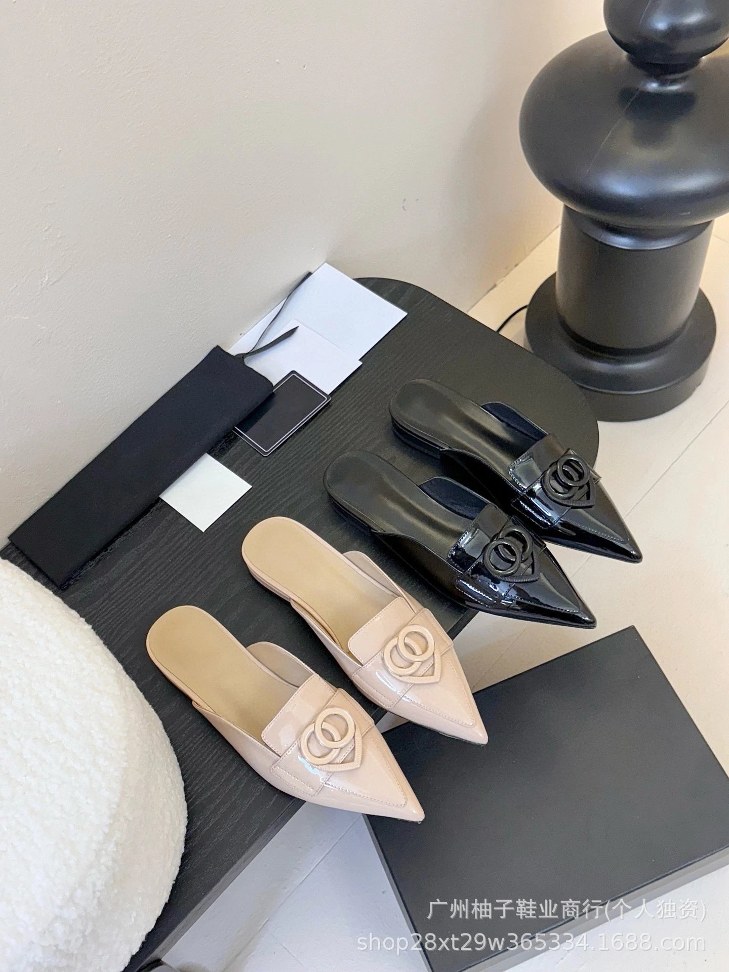 Gucci Horsebit Loafer-Style Slingbacks Black Patent Leather Heels - 18