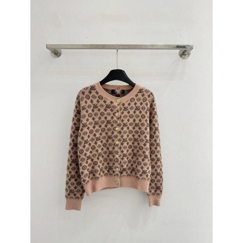 Louis Vuitton Monogram Knit Cardigan Beige - 7