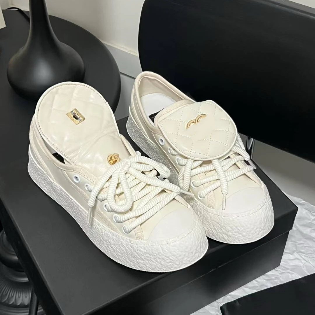 Chanel Sneakers Quilted Flap Platform image 4