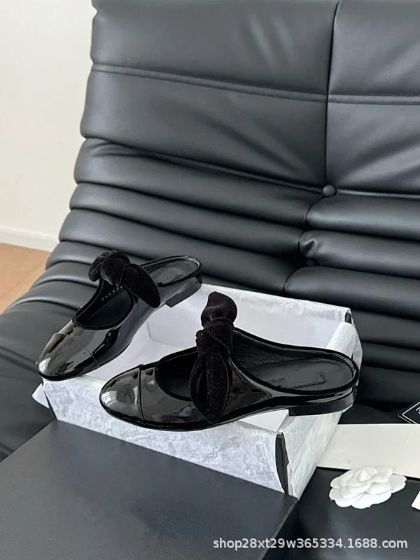 Unbranded Casual Shoes Bow Contrast-Toe Mary Jane and Mule product detail image 11