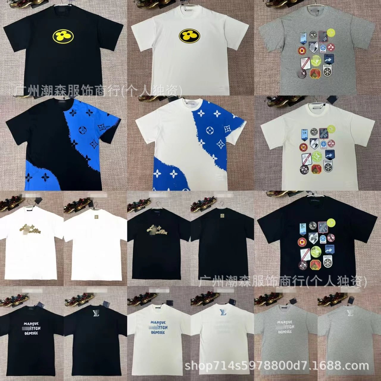 Louis Vuitton Monogram Embroidered Logo T-Shirt Army Green - 5