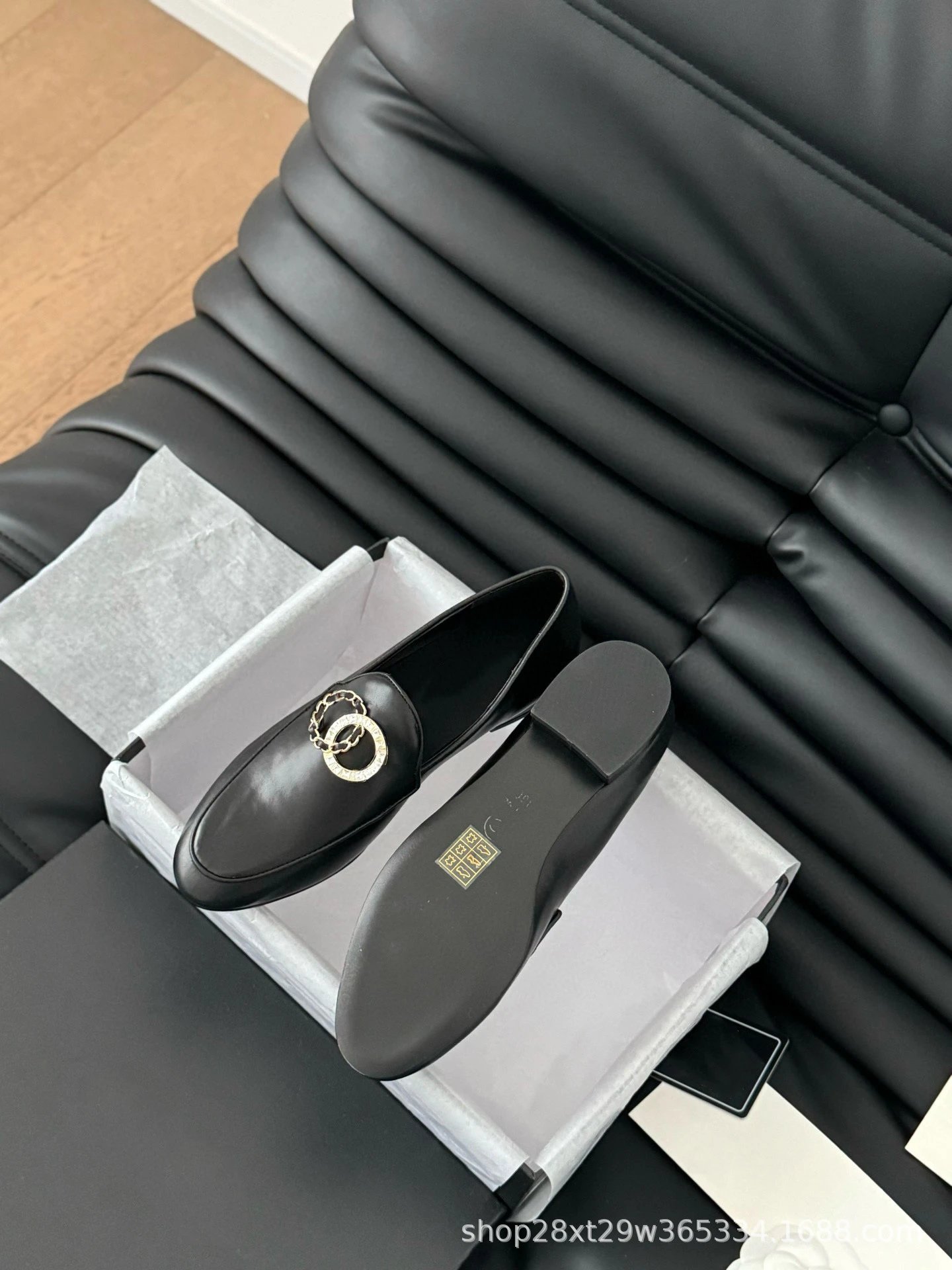 Versace Medusa Chain Loafers Black Velvet Loafers - 12