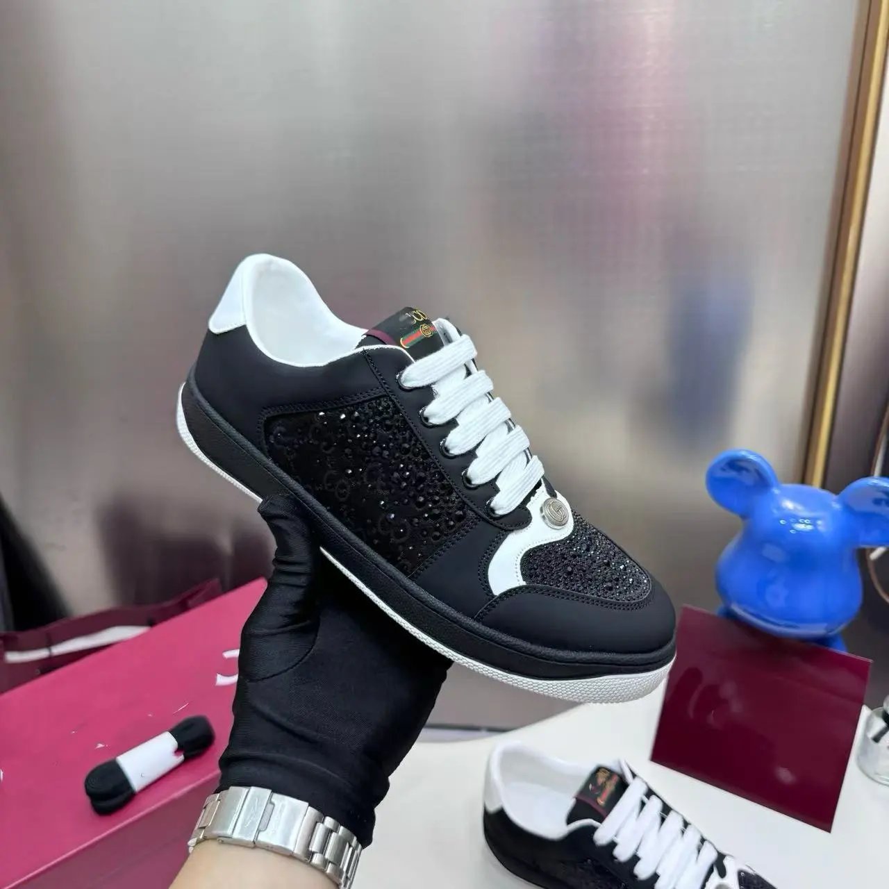 Gucci Sneakers Rhinestone GG Monogram Low-Top image 2