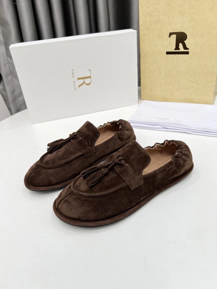 Maison Margiela Tabi Loafers Brown Suede - 3