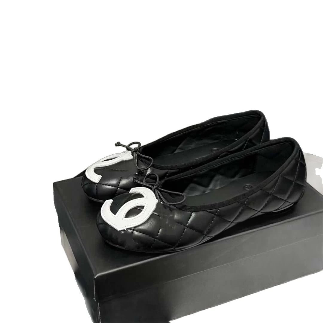 Chanel Casual Shoes Quilted Bow Ballet Flats image 5
