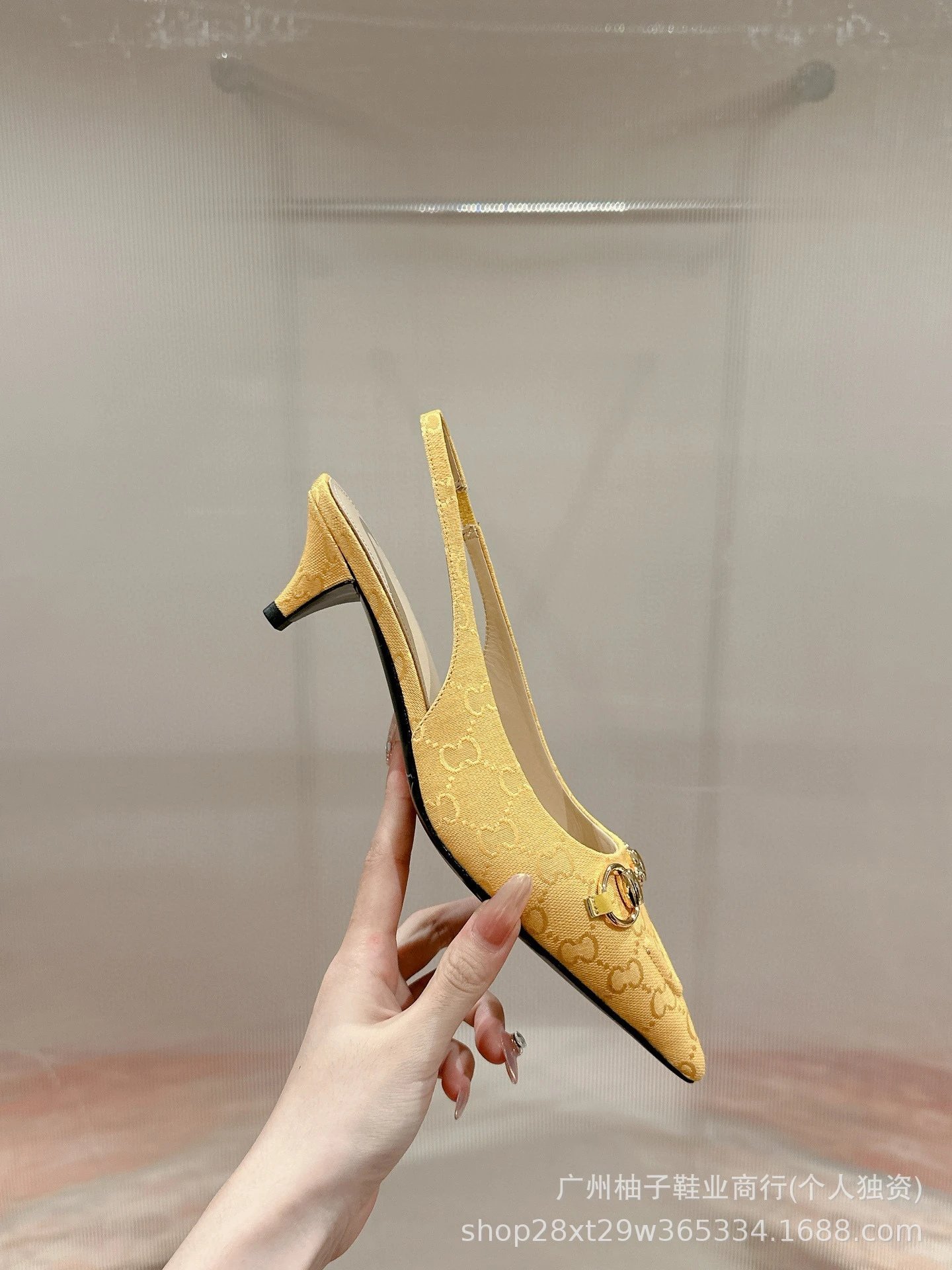 Gucci Horsebit Loafer-Style Slingback Black Heels - 13