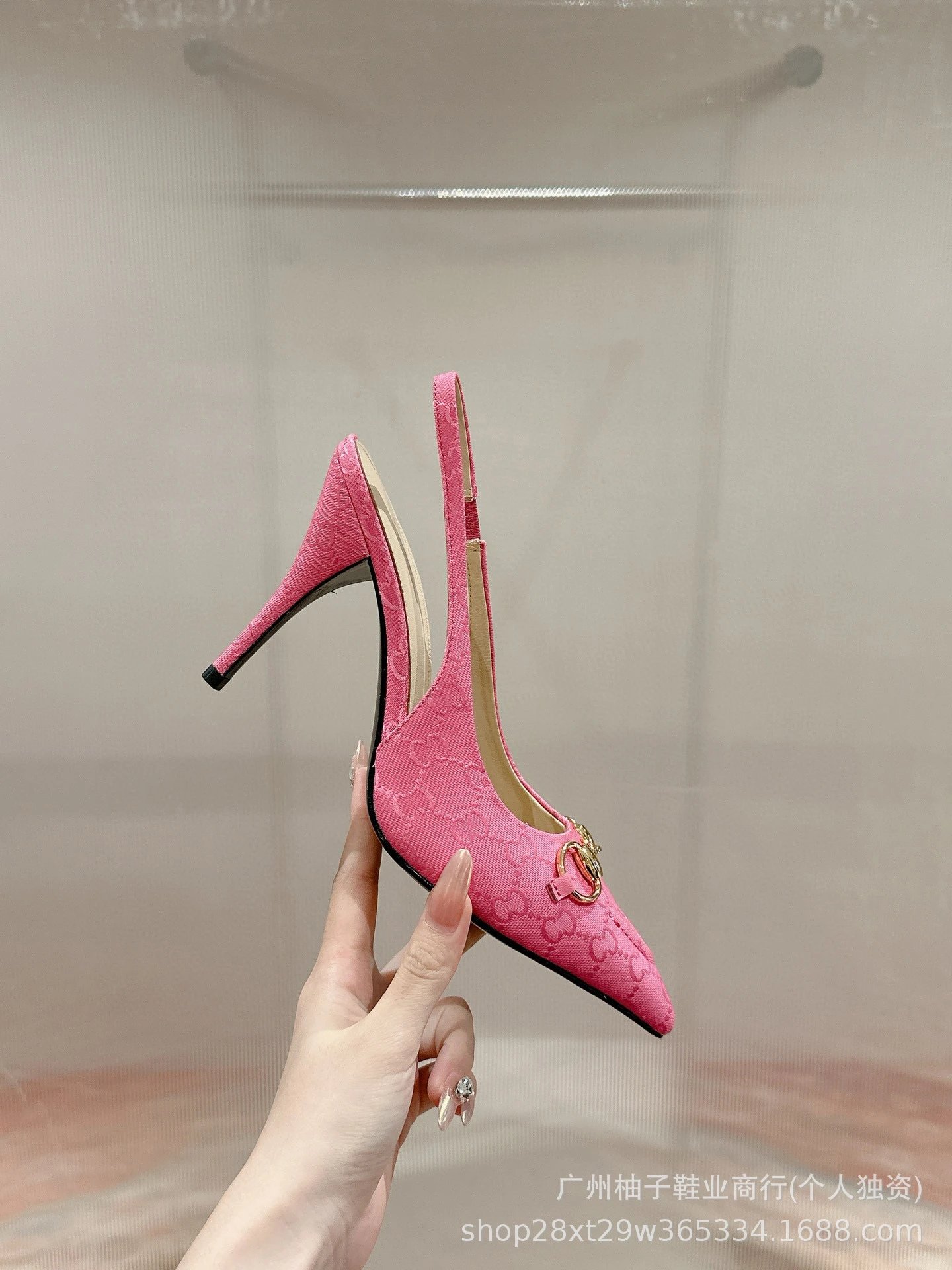 Gucci Horsebit Loafer-Style Slingback Black Heels - 19