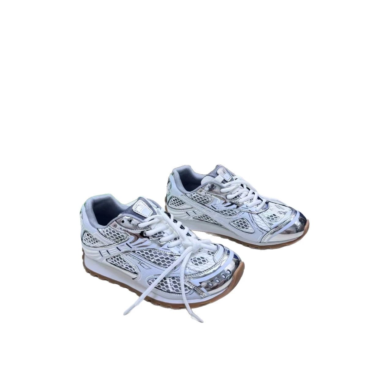 Unbranded Sneakers Metallic mesh lace-up image 5