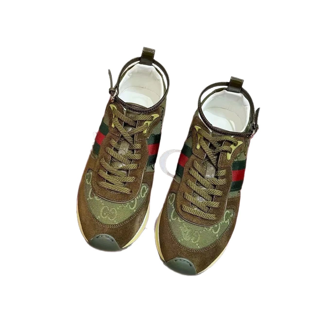Gucci Sneakers Lace-Up High-Top with Ankle Strap image 5
