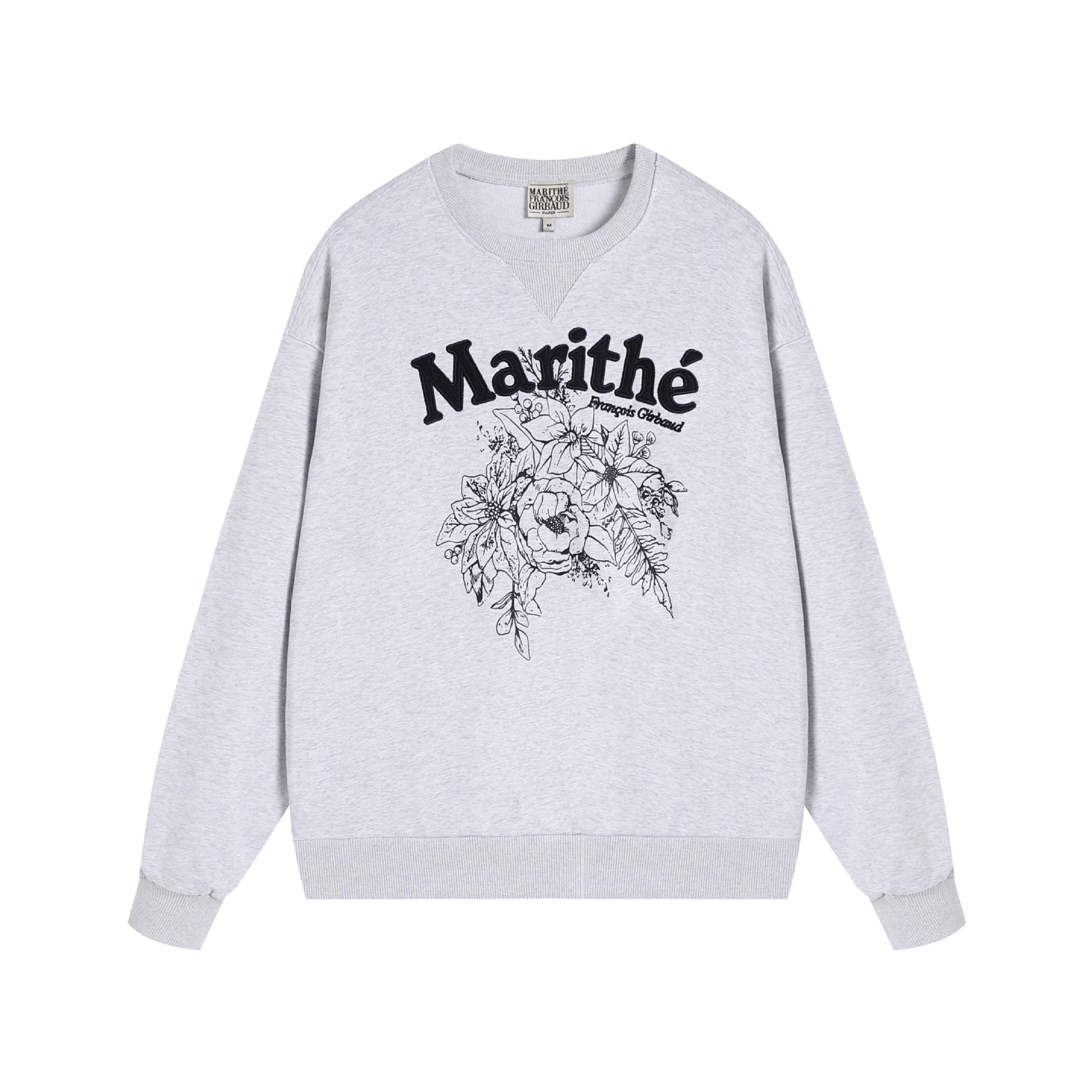 Marithé + François Girbaud Floral Print Navy Hoodie - 4