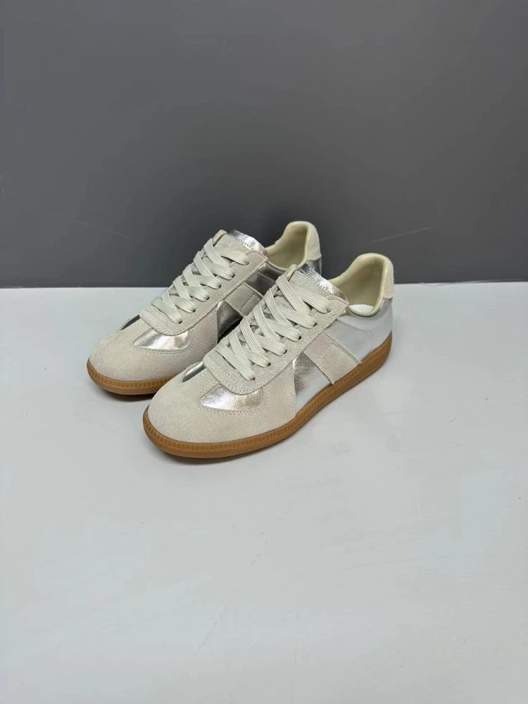 Maison Margiela Replica Sneakers Tan Suede Casual Shoes - 2