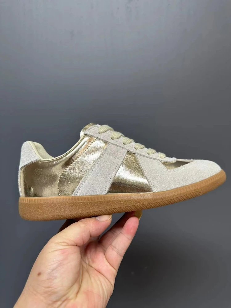 Maison Margiela Replica Sneakers Tan Suede Casual Shoes - 12