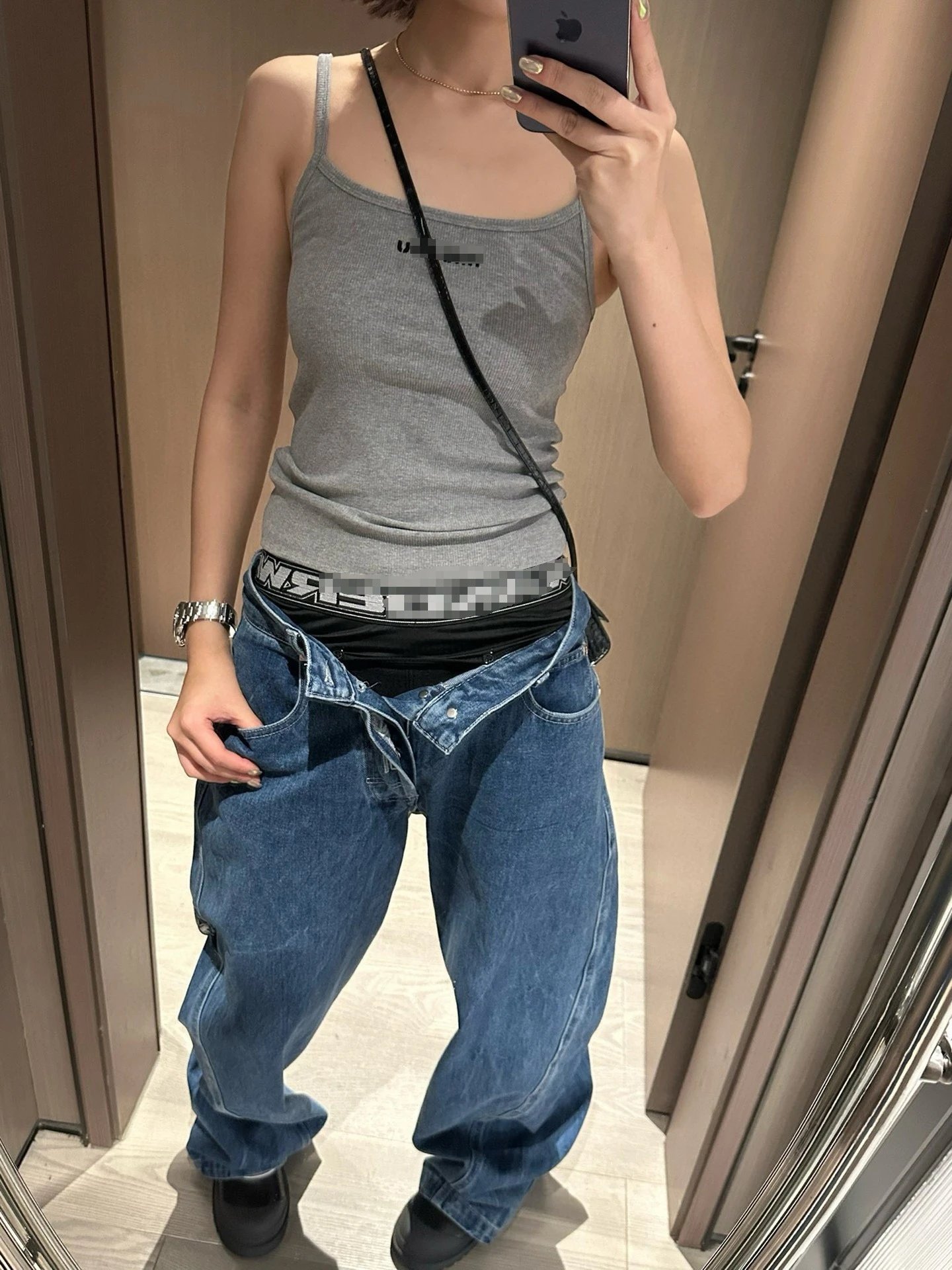 Stone Island Shadow Project Wide-Leg Jeans Blue - 3