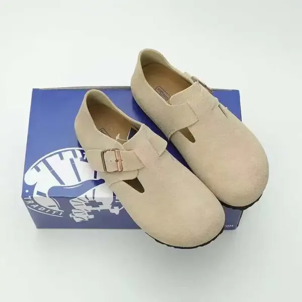 Birkenstock Boston Suede Brown Casual Shoes - 5