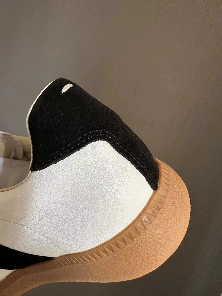 Maison Margiela Replica Sneakers Tan Suede Casual Shoes - 26