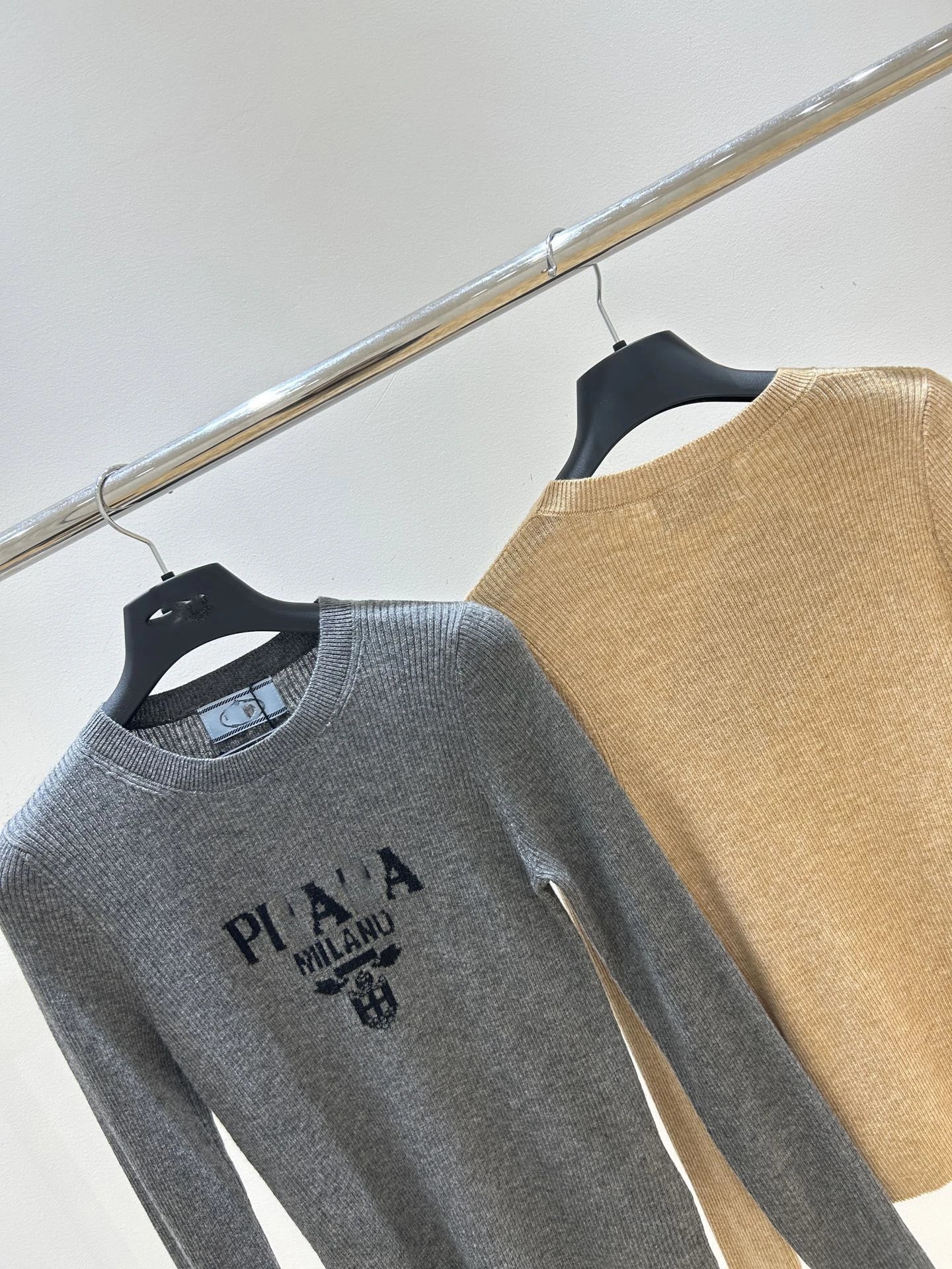 Prada Milano Logo Knit Sweater Black - 16