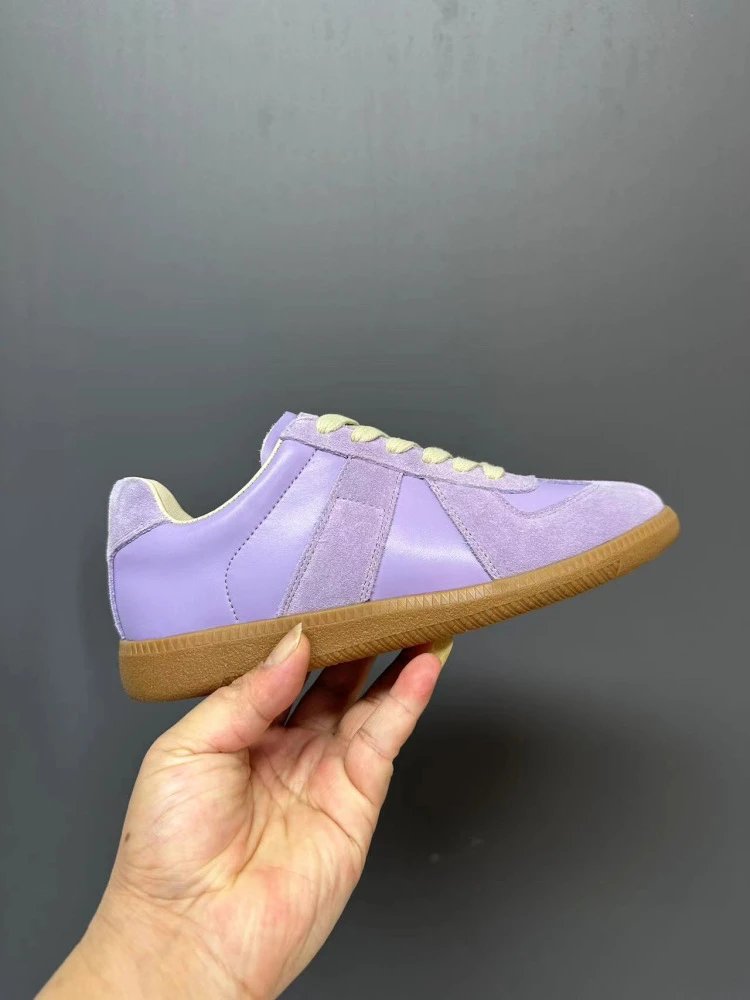 Maison Margiela Replica Sneakers Tan Suede Casual Shoes - 40