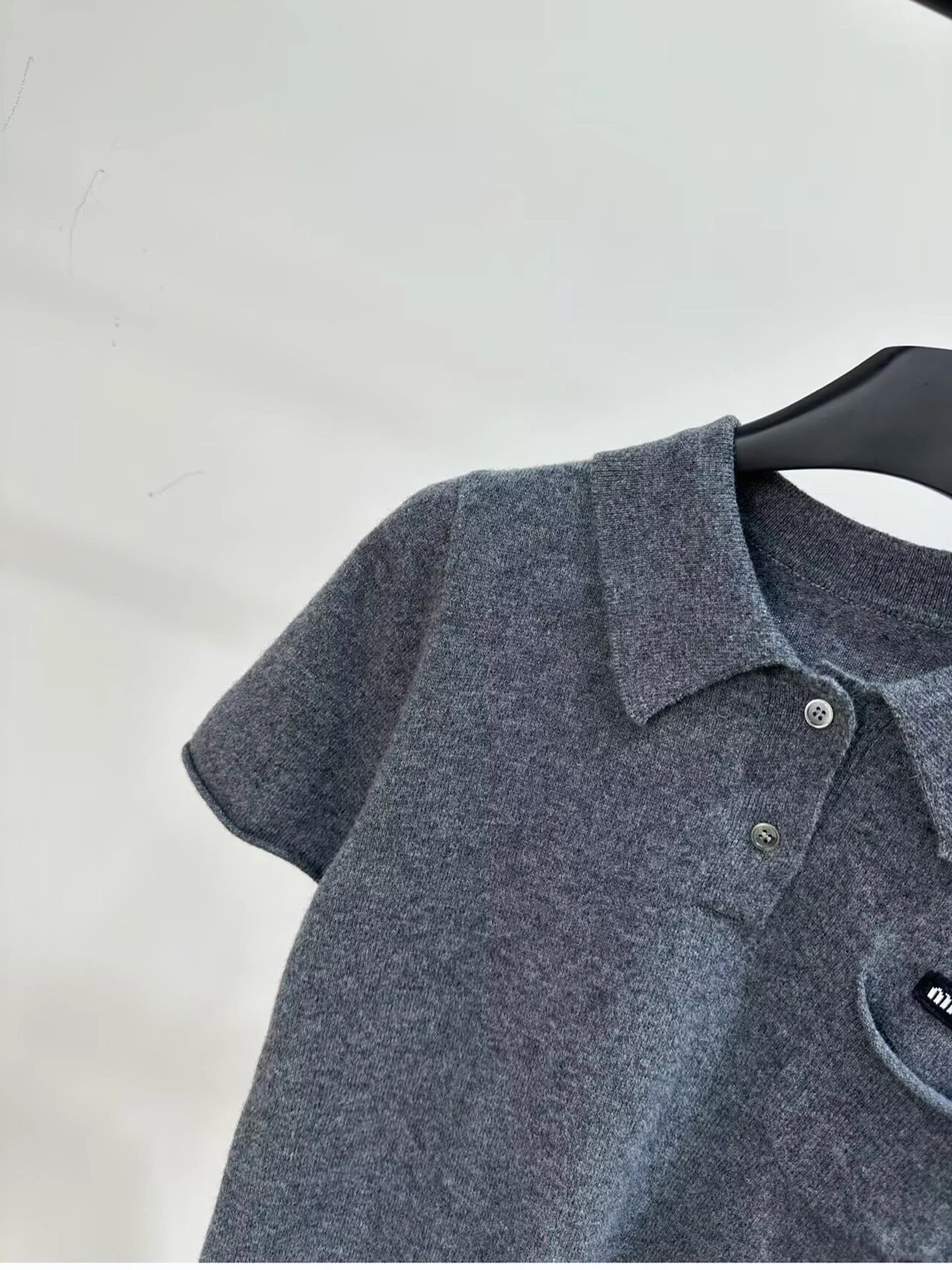 MMY Knit Polo Shirt Gray - 13