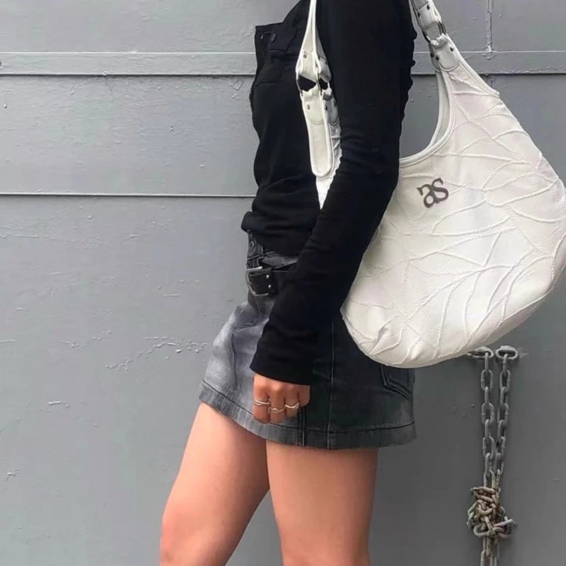 as"on Shoulder Bags Slouchy Motorcycle Bag image 3