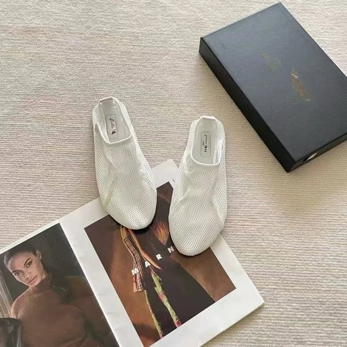 Marni Mesh Slip-On White Sneakers - 6
