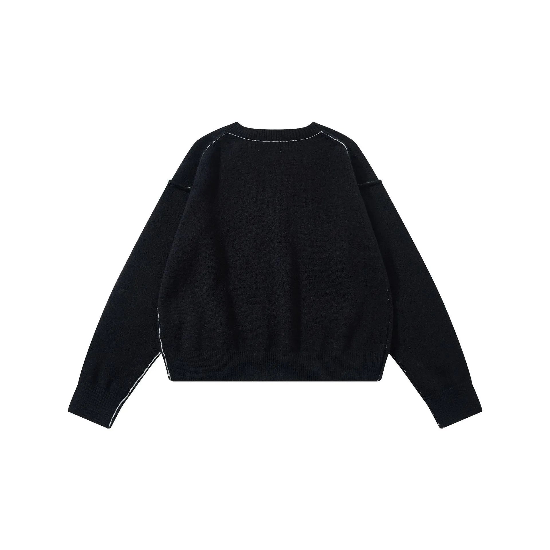Matin Kim Embroidered Cropped Sweater Off-White - 11