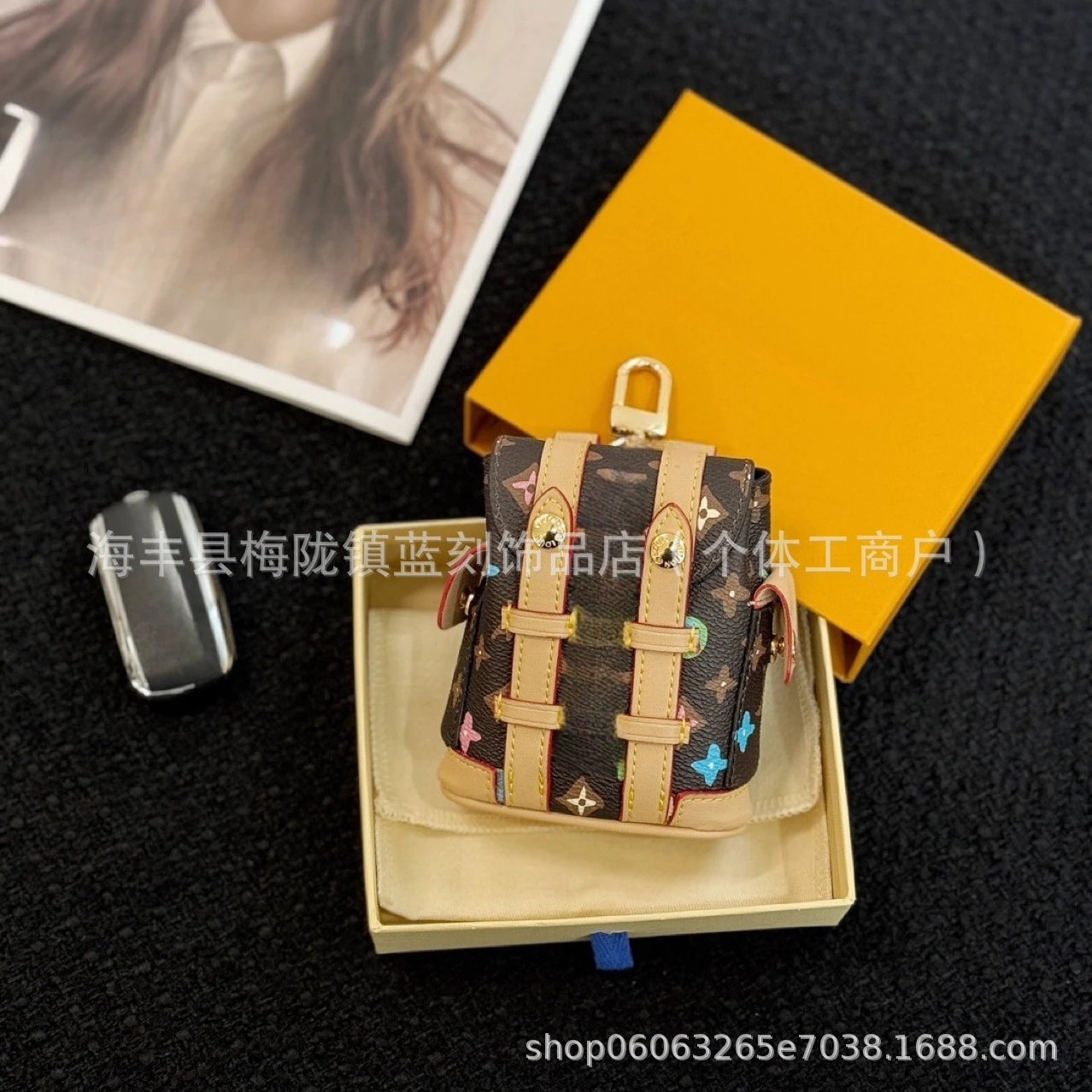 Louis Vuitton Monogram Multicolor Mini Backpack Keychain - 4