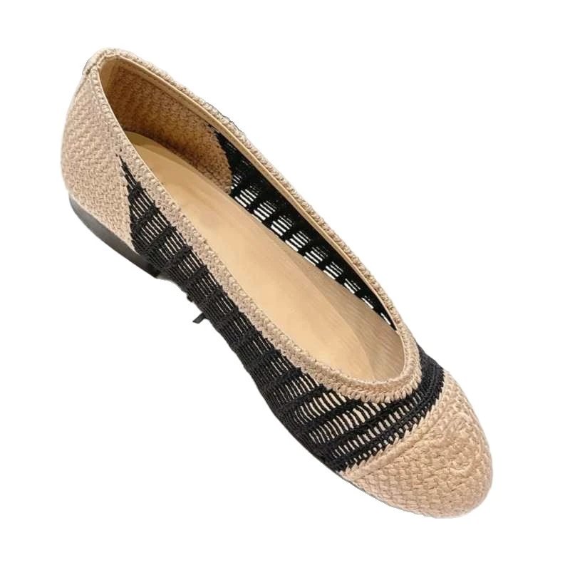 Unbranded Casual Shoes Woven Hollow-Knit Ballet Flats image 5