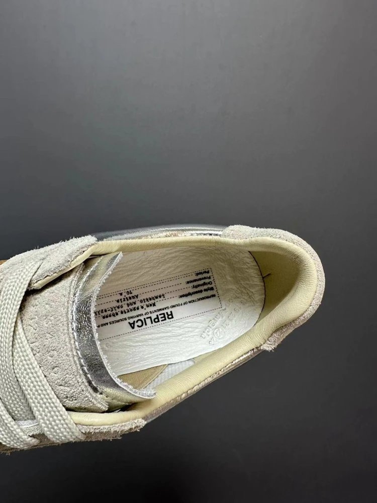 Maison Margiela Replica Sneakers Tan Suede Casual Shoes - 5