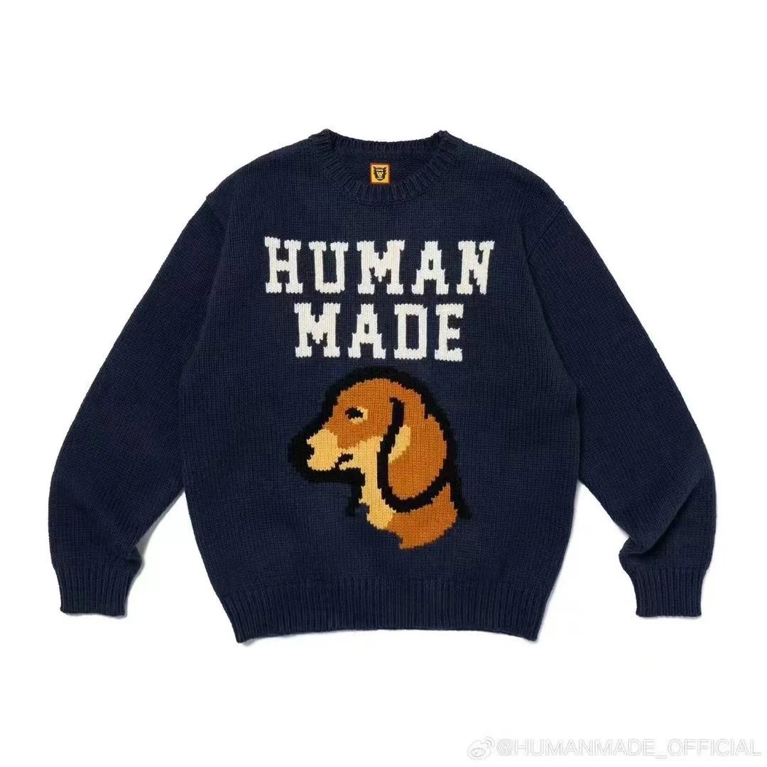 Human Made Fair Isle Knit Sweater Navy - 8