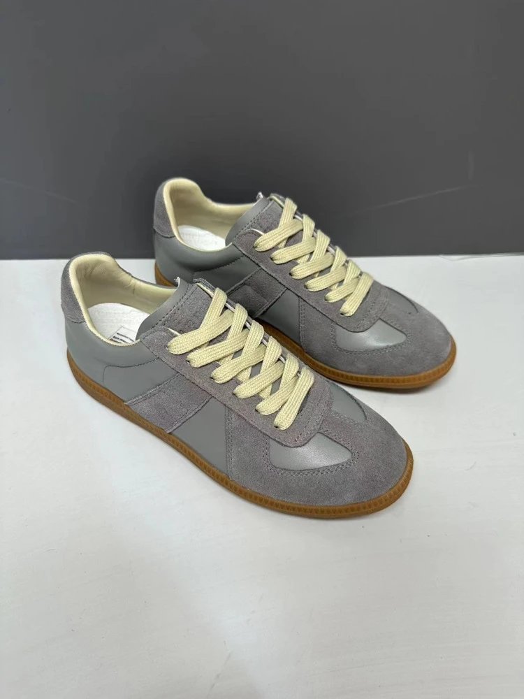 Maison Margiela Replica Sneakers Tan Suede Casual Shoes - 15