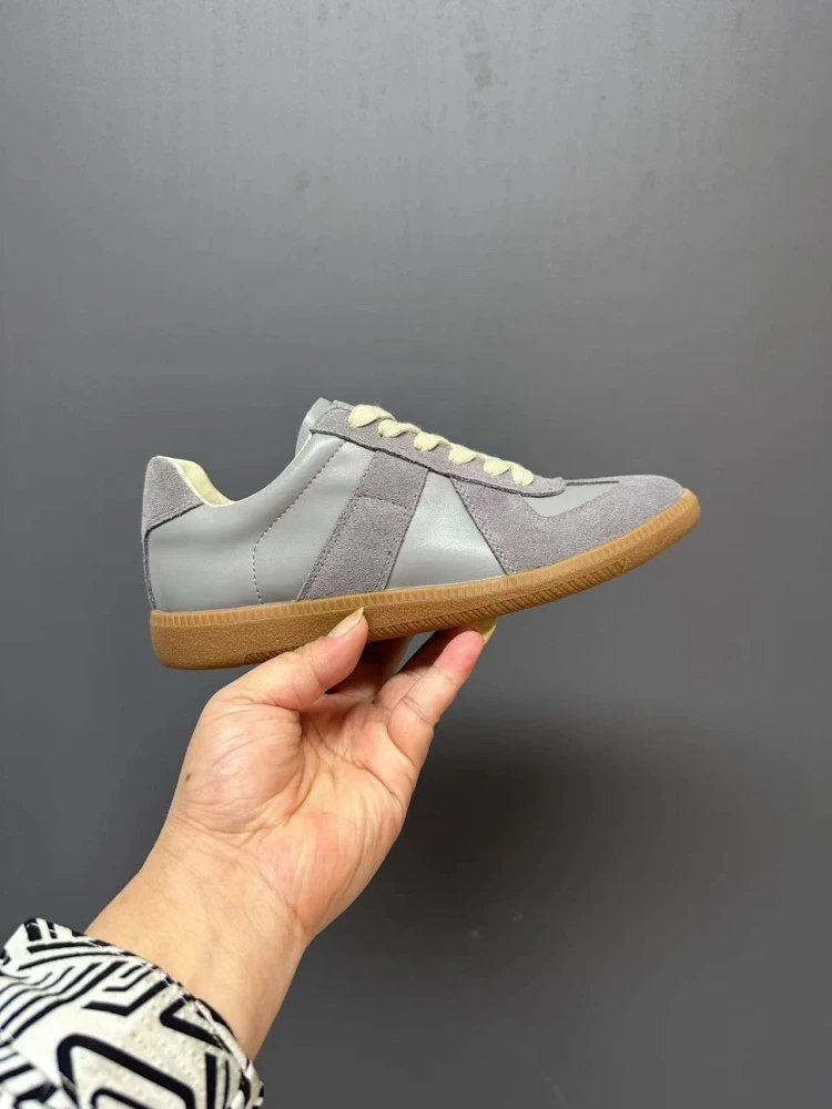 Maison Margiela Replica Sneakers Tan Suede Casual Shoes - 16