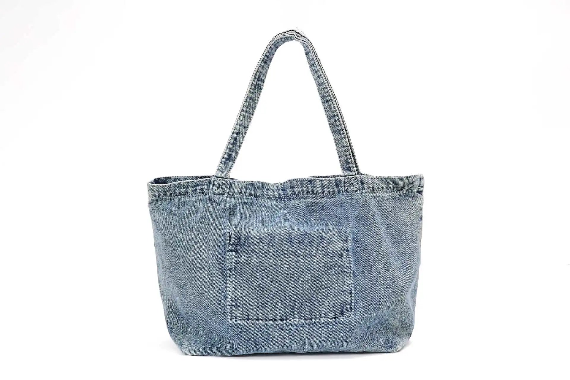 Matin Kim Denim Tote Bag Black - 30