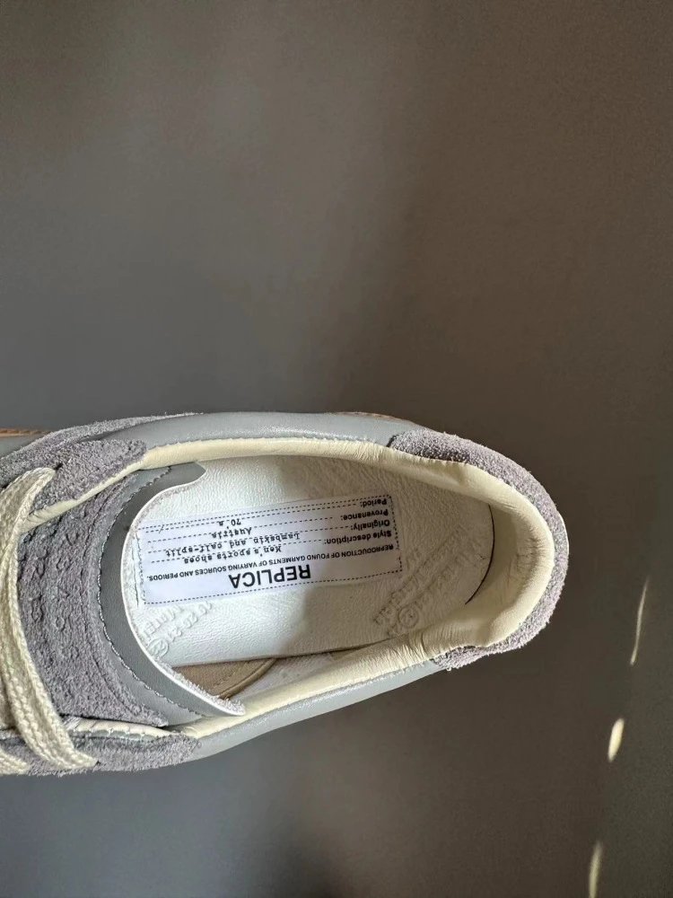 Maison Margiela Replica Sneakers Tan Suede Casual Shoes - 19