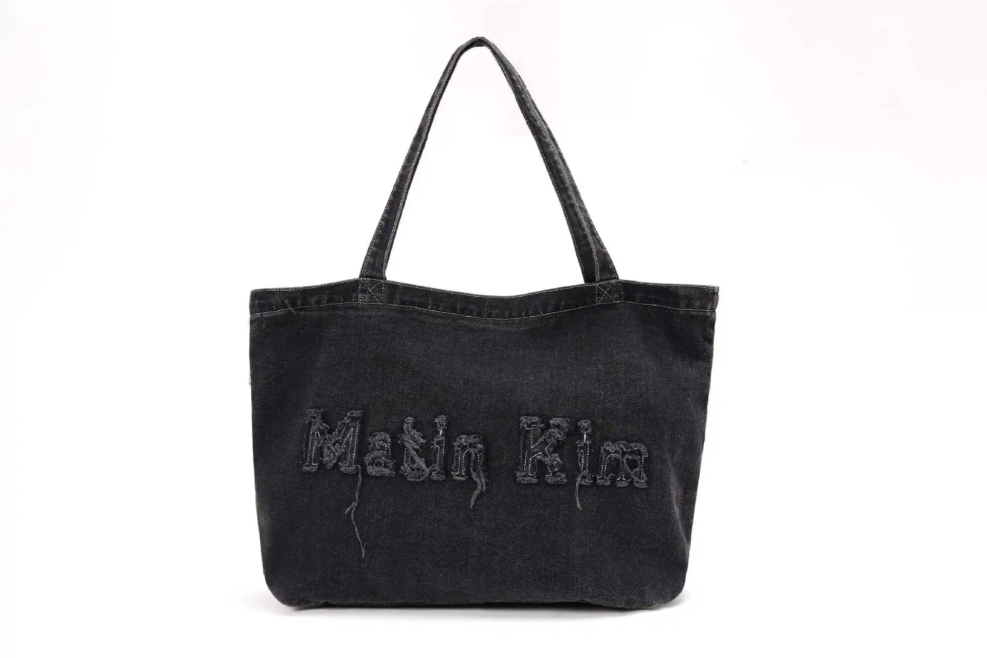 Matin Kim Denim Tote Bag Black - 35