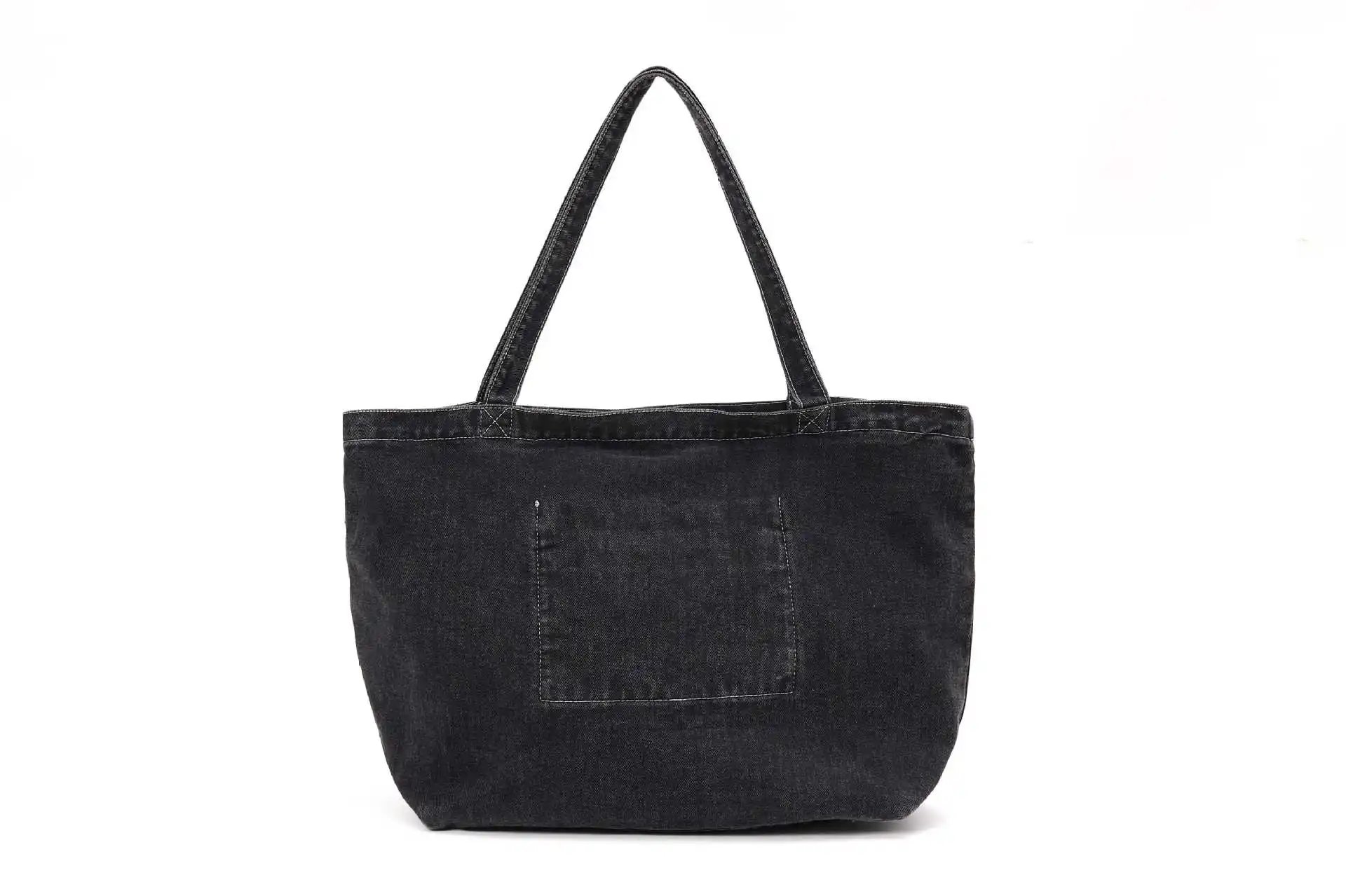 Matin Kim Denim Tote Bag Black - 37