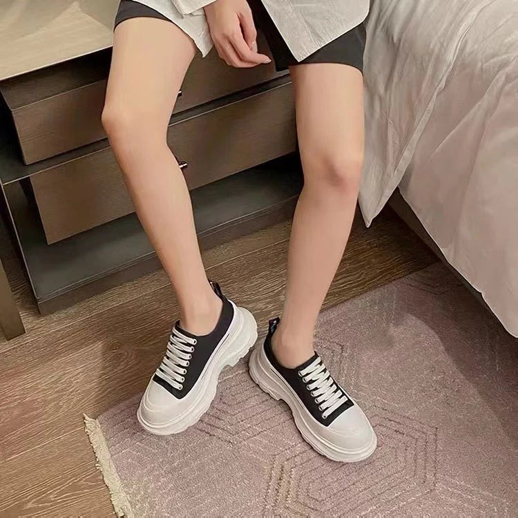 Unbranded Sneakers Chunky Platform Canvas image 4