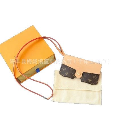 Unbranded Crossbody Bags Printed Eyeglass Pouch with Strap image 5