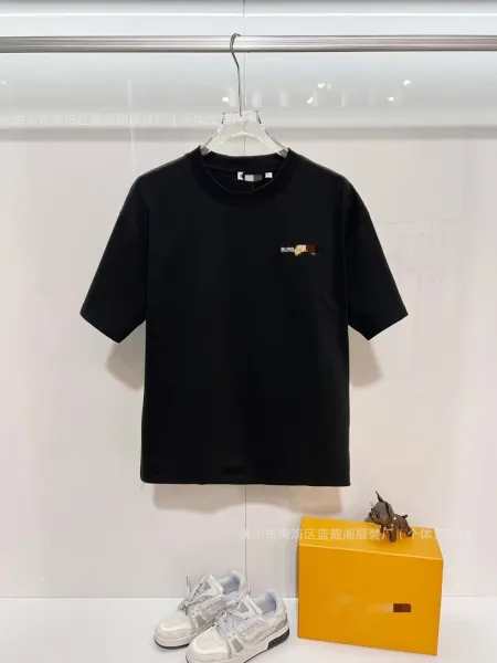 Burberry Logo Patch Black T-Shirt - 1