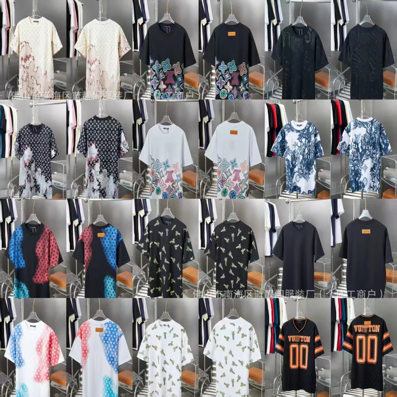 Louis Vuitton Pixelated LV Graphic Oversized T-Shirt Black - 5
