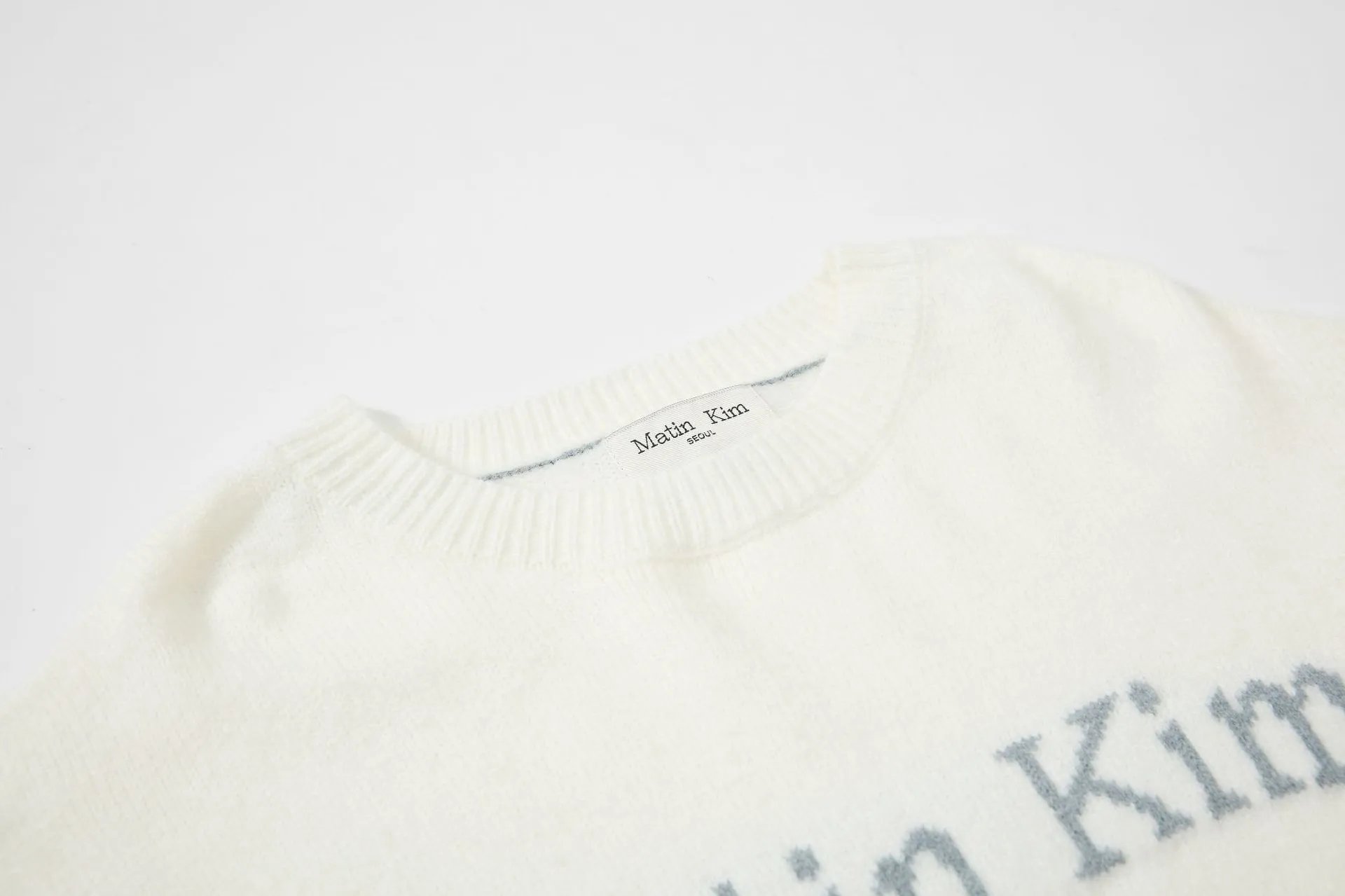 Matin Kim Embroidered Cropped Sweater Off-White - 22