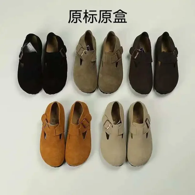 Birkenstock Leather Shoes London Buckle Clogs product detail image 6