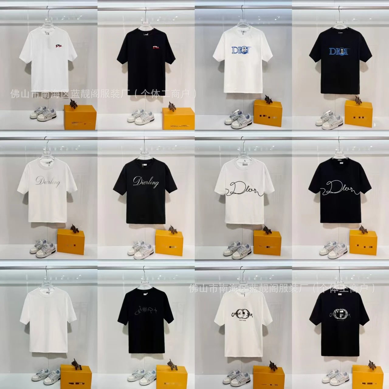 Dior for My Real Friend Black Embroidered T-Shirt - 4