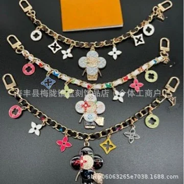 Unbranded Uncategorized Floral Charm Bag Chain Keychain product detail image 5