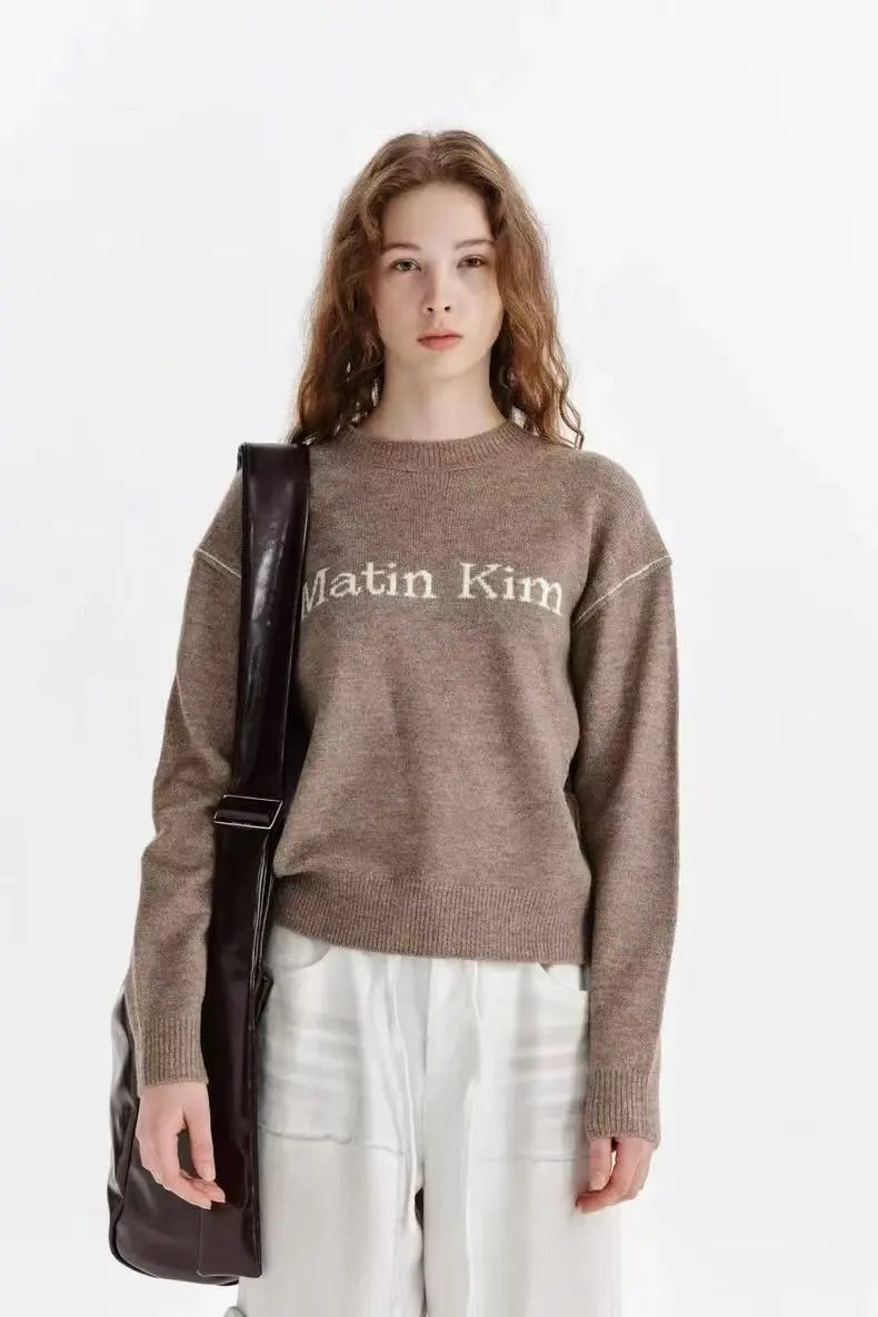 Matin Kim Embroidered Cropped Sweater Off-White - 53
