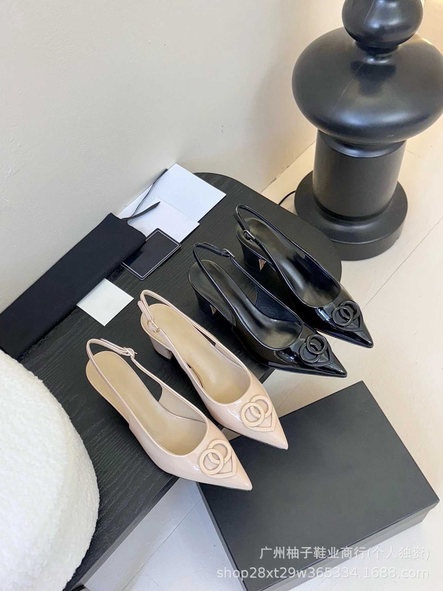 Gucci Horsebit Loafer-Style Slingbacks Black Patent Leather Heels - 11