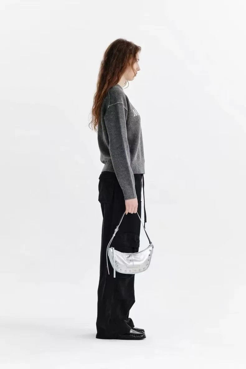 Matin Kim Embroidered Cropped Sweater Off-White - 64