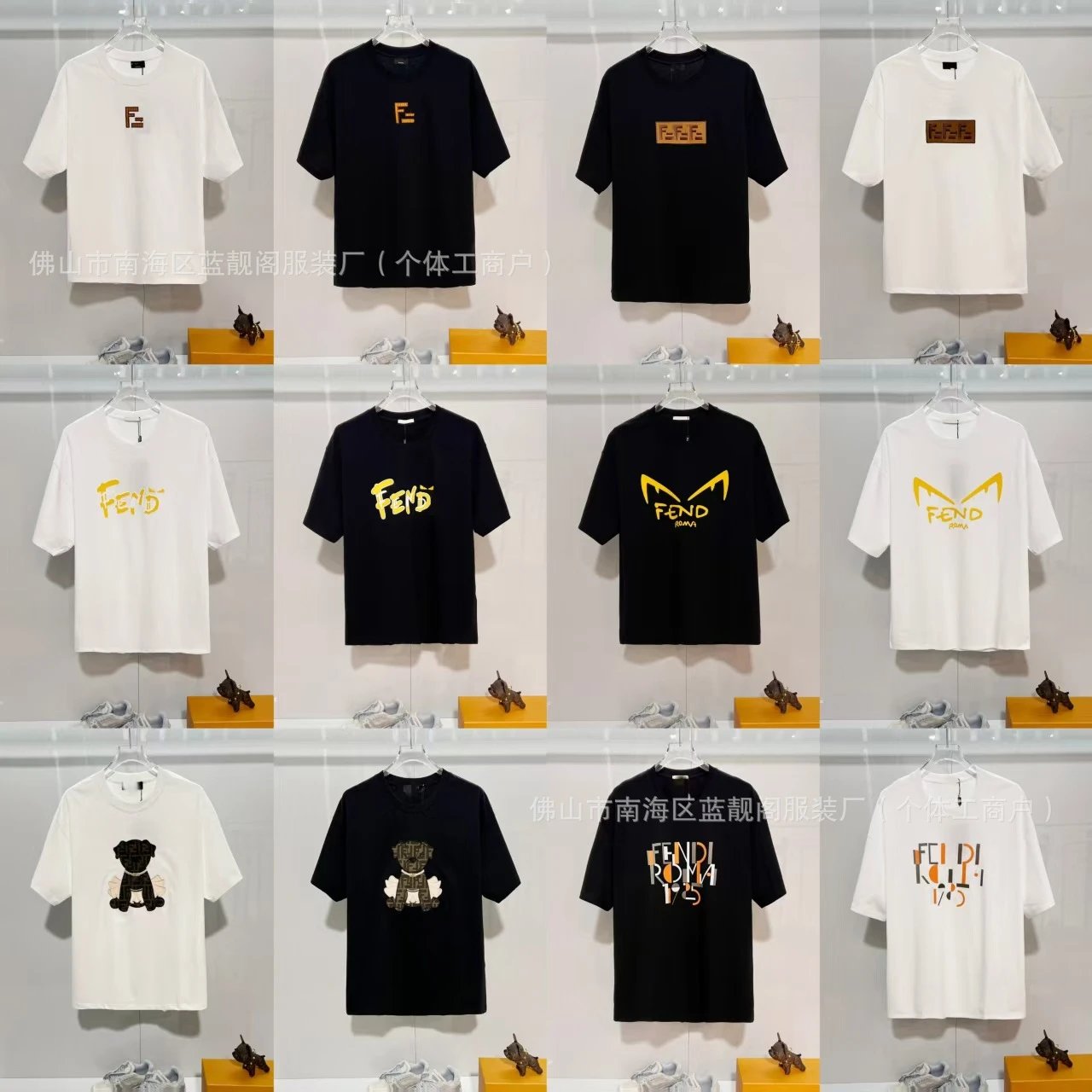 Fendi Logo Graphic Print Black T-Shirt - 5