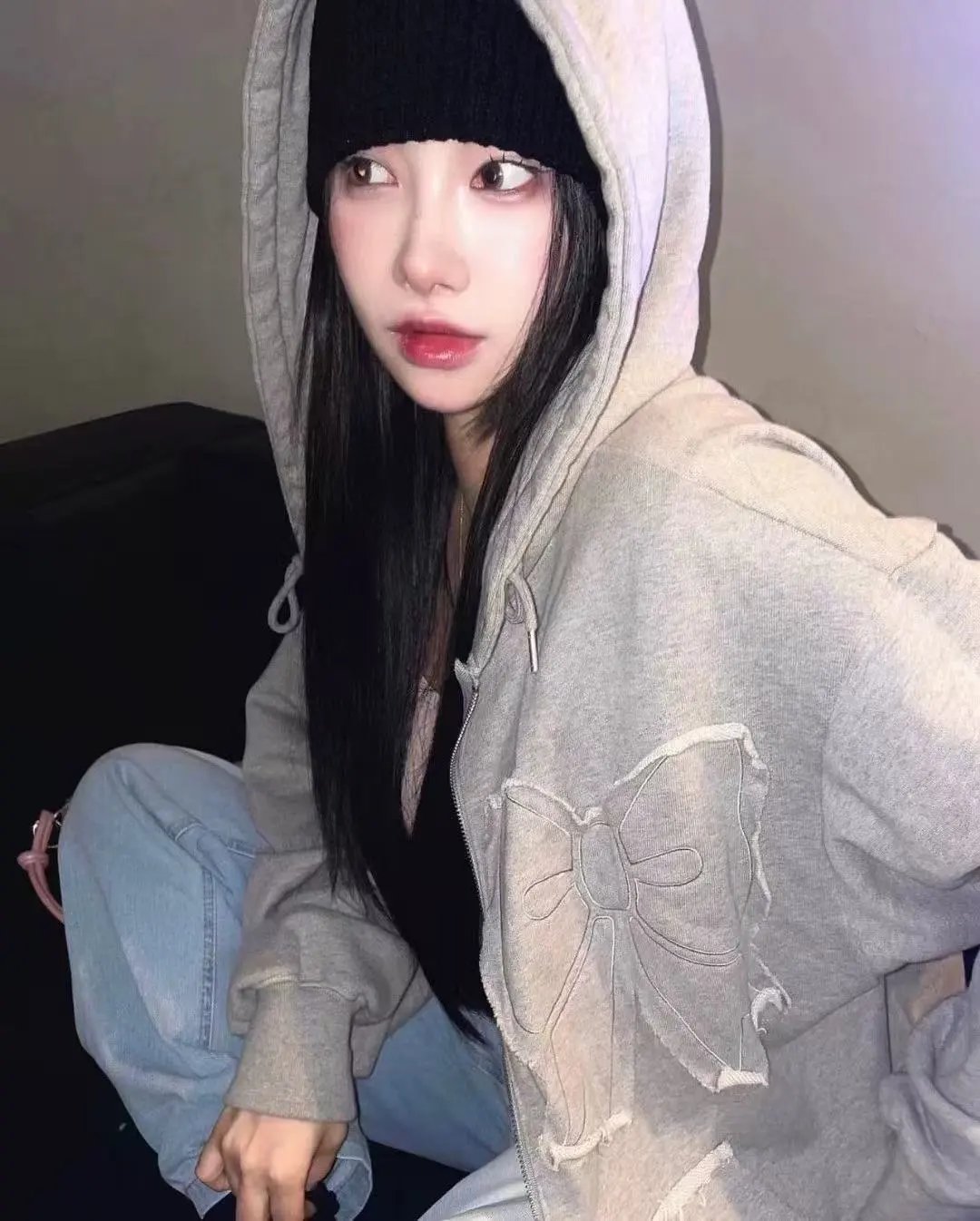 Gallery Dept. Distressed Elephant Hoodie Gray - 33